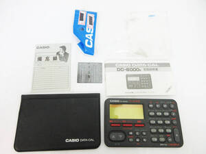 N9101【カード電卓】カシオ 電卓★DC-6000k★CASIO★12桁 ポケット電卓 カードサイズ★ケース付き★電池交換済み★未使用★