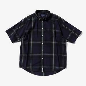 希少★新品本物【紺★3】★BASIN BLACKWATCH SS SHIRT STANDARD ベイスン ブラックウォッチ 正規店購入 ディセンダント 入手困難DESCENDANT