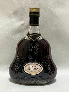 Hennessy ヘネシー コニャック COGNAC XO 金キャップ ブランデー 古酒 クリアボトル　700ml 40度　（管理NO.001）