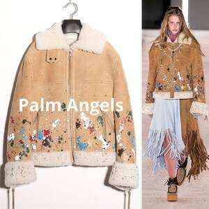 Palm Angels 20AW 国内正規品 B-3 ムートンジャケット 40 フライト ボンバー レザーライダース オーバーサイズ ユニセックスMONCLER関連