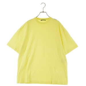 BALENCIAGA バレンシアガ 19SS ショルダータグ ロゴ半袖Tシャツ 578139 TFV51 イエロー