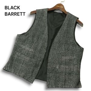 BLACK BARRETT ブラックバレット ニールバレット 秋冬 ウール★ グレンチェック ベスト ジレ 羽織り Sz.2　メンズ　A4T10975_A#N