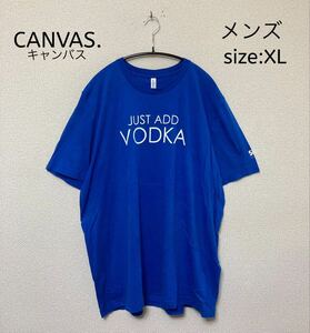 CANVAS. キャンバス Tシャツ USA輸入古着 XL ブルー