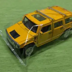 2008　HUMMER　H2 SUV ハマー イエロー　ミニカー