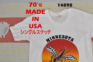 70’s Tシャツ 14879 USA製 シングルステッチ ビンテージ 80