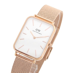 ダニエルウェリントン DANIEL WELLINGTON QUADRO DW00100465 腕時計 レディース DW ホワイト クオーツ クアドロ スクエア メッシュ