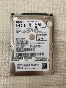 【状態:正常】HDD HGST HTS541010A9E680 1000GB(1TB) 2.5インチ 厚さ9mm