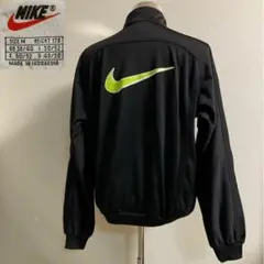 NIKE ナイキ銀タグ 90s デカロゴ ジャージ 裏起毛 ブラック Mサイズ