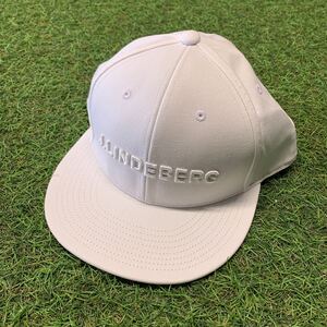 JR104-U06 J.LINDEBERG ジェイリンドバーグ Flat peak cap GMAC11306 ONESIZE FW2024 ゴルフ キャップ ホワイト 未使用 展示品 帽子