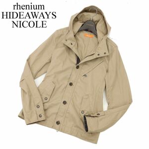 rhenium HIDEAWAYS NICOLE ハイダウェイ ニコル 通年 フーディー ジャケット ブルゾン Sz.46　メンズ ベージュ　C4T00145_1#O