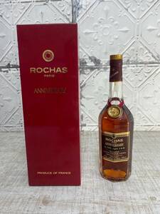 ★a-167　【未開栓】古酒 ROCHAS ANNIVERSARY ロシャス アニバーサリー COGNAC コニャック ブランデー 700ml 40％ 箱入り