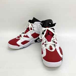 NIKE AIR JORDAN 6 RETRO CARMINE エアジョーダン6 レトロ カーマイン スニーカー ハイカット メンズ 28cm レッド系 ナイキ 靴 DF10360■