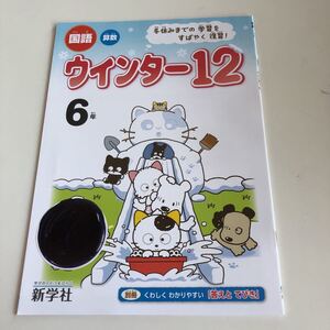 w237 ウインター12 タマアンドフレンズ 6年生 小学生 上 テスト 家庭学習用 復習用 小学校 ドリル 国語 算数 理科 社会 漢字 計算 中学受験