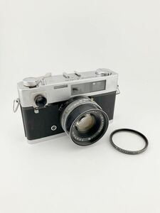 KONIKA Auto S コニカ フィルムカメラ KONISHIROKU HEXANON 1:1.9 f=47mm シルバーボディ フィルター付 (k5902-n161)