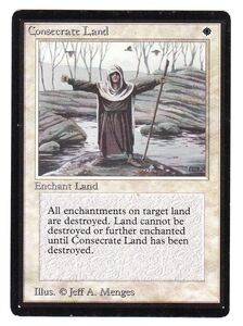 ●MTG● β ベータ 土地の聖別 Consecrate Land(英語)