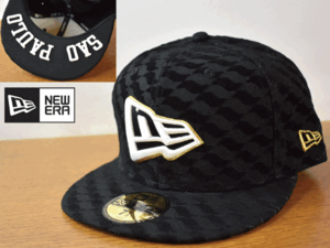 B173《未使用品》NEW ERA ニューエラ 59FIFTY【7-1/2 - 59.6cm】NEW ERA ロゴ フラット 帽子 キャップ 海外モデル