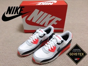 ★新品★28.5cm ナイキ エアマックス 90 ゴアテックス シューズ スニーカー 白 ホワイト ピング 防水 AIR MAX 90 GORE-TEX NIKE FD5810-101