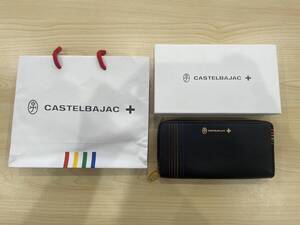 24.32.1104【未使用品】CASTELBAJAC カステルバジャック 長財布 ラウンドファスナー レインボー ステッチ