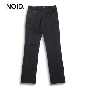 【美品】NOID. ノーアイディー 通年 ストレッチ スリム スラックス パンツ Sz.3 メンズ 黒 日本製　C4B05400_C#R