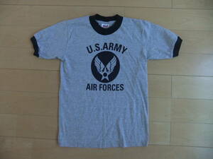 US ARMY AIR FORCE T-SHIRTS grey navy 90%cotton 10%polyester YOUTH-M