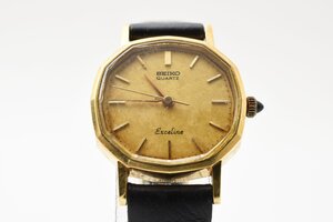 セイコー エクセリーヌ 14K ゴールド 1221-5000 クォーツ レディース 腕時計 SEIKO