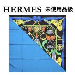 ★未使用品級★ エルメス HERMES スカーフ カレ 90 鐙 F シルク100％ グリーン