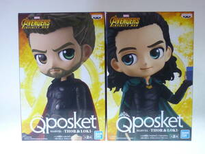 未開封 AVENGERS INFINITY WAR Qposket MARVEL THOR ＆ LOKI 全2種 バンプレスト バンダイ マーベル アベンジャーズ ソー ロキ Q posket 