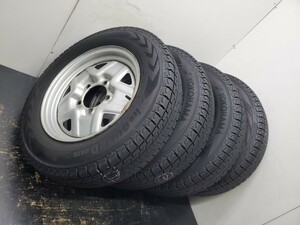 175/80R16 スタッドレス 冬タイヤ ヨコハマ G075 16インチ 5J 139.7 ジムニースチールホイール付き 送料無料 条件付き T2301 