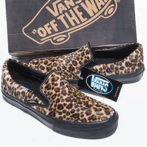 デッド!! 新品 初期 名作!! US 9 1/2 /27.5cm 限定 VANS SLIO ON V98RB ANIMAL スリッポン レオパード 豹