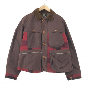 【中古】FREEWHEELERS OUTDOOR STYLE HUNTING CLOTHING UTICA COAT 40 ブラウン フリーホイーラーズ[240010422023]