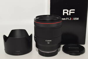 240900★ほぼ新品★Canon 単焦点標準レンズ RF50mm F1.2L USM EOSR対応 RF5012LU