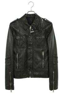 ディオールオム Dior HOMME 06AW L ZIP / 6HH5047001 サイズ:44 Lジップ ムスキンジップアップレザージャケット 中古 SB01