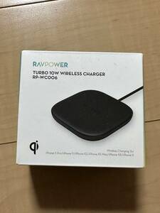 ★RAVPOWER★10Wワイヤレス充電器★RP-WC006★シンプル★コンパクト★ブラック(黒)★