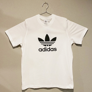 【並行輸入品】adidas ショートスリーブTシャツ サイズL TREFOIL T-SHIRT トレフォイル WHITE/BLACK 白 黒 半袖 アディダスオリジナルス