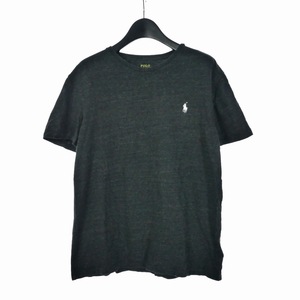 ポロ ラルフローレン POLO RALPH LAUREN Tシャツ カットソー 半袖 ワンポイントロゴ S 170/92A チャコール メンズ