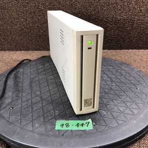 98-447 激安 レトロPC パーツ 外付けHDD HARD DISK UNIT IO DATA アイオーデータ HDVS-UM8.4G 通電のみ確認 HDD無し ジャンク