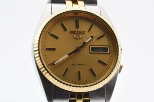 稼働品 セイコー ファイブ ゴールド デイデイト 7009-3110 自動巻き メンズ 腕時計 SEIKO
