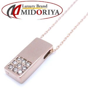 ダイヤモンド ネックレス ダイヤモンド0.13ct K18PG ピンクゴールド / 74311【中古】