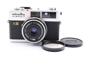 【美品】ミノルタ Minolta Hi-Matic F レンジファインダー フィルム カメラ 38mm F/2.7 #180