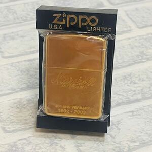 「未使用品」Marshall zippo 40周年記念 マーシャルジッポ