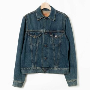 Levis W7505 リーバイス デニムジャケット Gジャン 90s カジュアル はおり インディゴブルー コットン100％ 綿 上着 春秋 M レディース