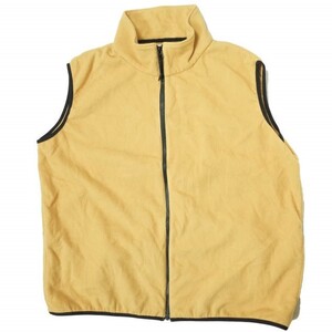 CAL O LINE x Pilgrim Surf+Supply キャルオーライン ピルグリム 22AW 別注 PILLOW VEST フリースジップベスト CL222-PG01 L YELLOW g12940