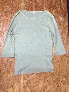 【UNITED ARROWS】-ユナイテッドアローズ BLUE LABEL- 七分袖/Tシャツ/ライムグリーン サイズ：L