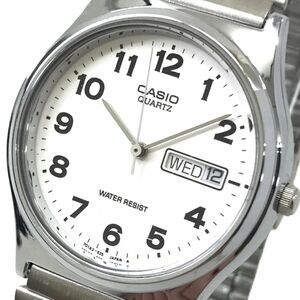 超美品 CASIO カシオ STANDARD 腕時計 MQ-514AJ-7B チプカシ クオーツ アナログ ラウンド シルバー ウォッチ 箱付 電池交換済み 動作OK