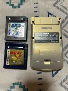 Nintendo ゲームボーイカラー ポケモンセンター 金銀記念バージョン　ポケットモンスター金　銀　ソフ任天堂 GAME BOY COLORジャンク