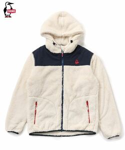 CHUMS Elmo Fleece Full Zip Parka Ivory／Navy チャムス エルモ フリース フルジップ パーカー アイボリー／ネイビー CH04-1363／XXL／2XL