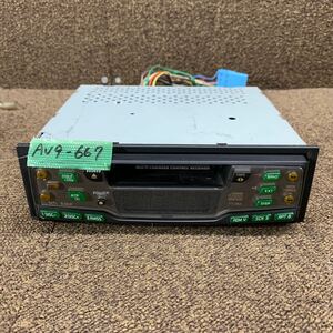 AV9-667 激安 カーステレオ SANYO 99000-79H78-200 FT-392G カセットデッキ FM/AM オーディオ 通電未確認 ジャンク