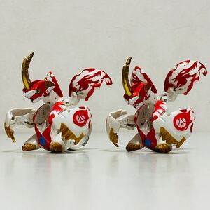 【中古品】SEGATOYS セガトイズ 爆丸 爆テクシリーズ 天ドラガオン 2個セット フィギュア