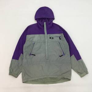 ■90s SIERRA DESIGNS シェラデザイン プルオーバー トップス パープル×カーキ Lサイズ メンズ ハーフジップ アウトドア 詳細不明 0.46kg