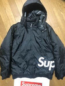 Supreme Sideline Side Logo Parka 2016AW 16aw Logo BLACK Sideline シュプリーム サイドライン　黒　jacket ジャケット　JACKET ダウン